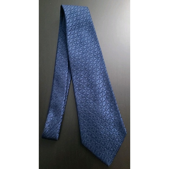 Ermenegildo Zegna Neck Tie Luxury Designer Woven Silk Seta Made in Italy EUC